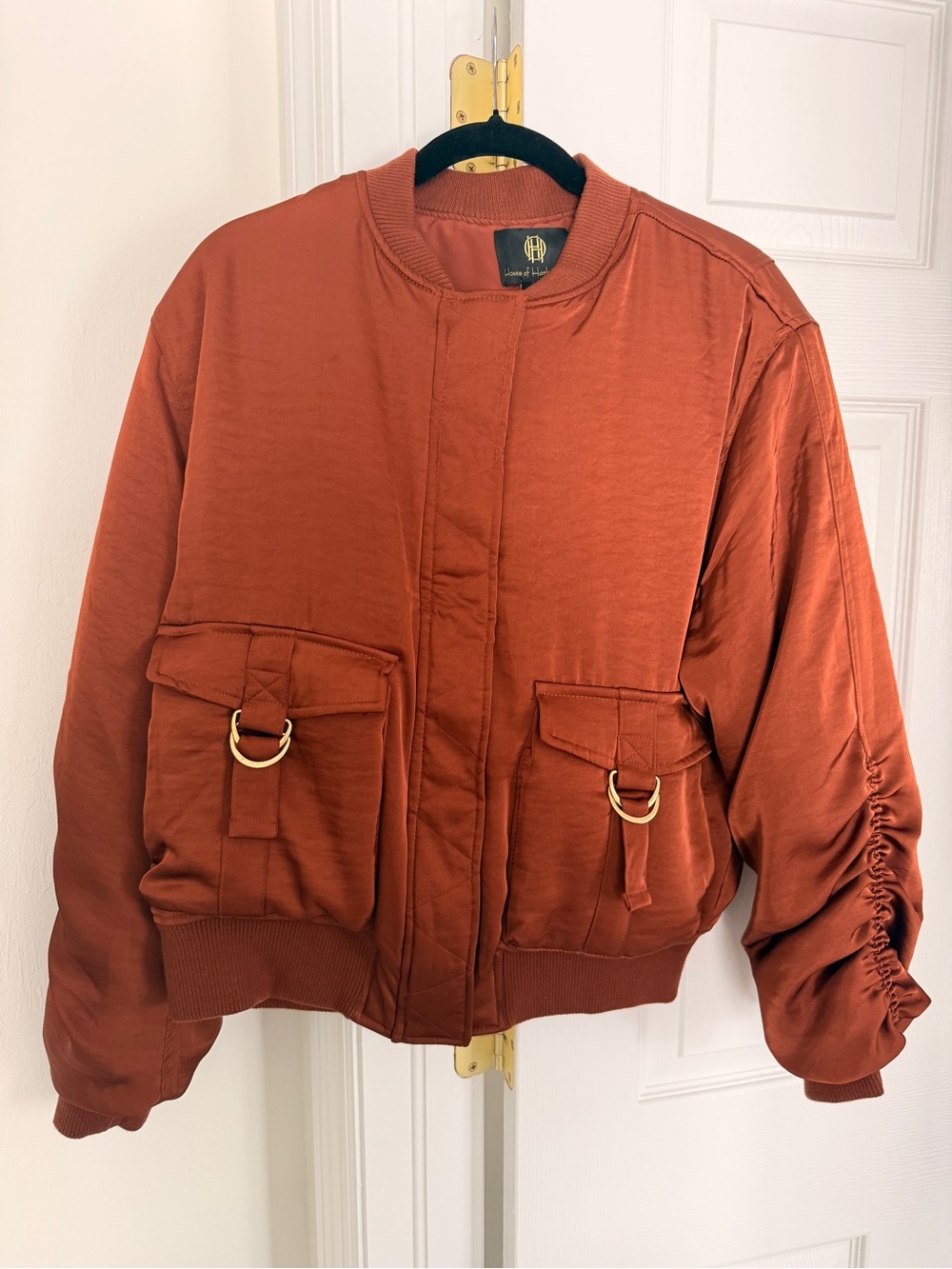 House of Harlow 1960 Rust Bomber Jacket